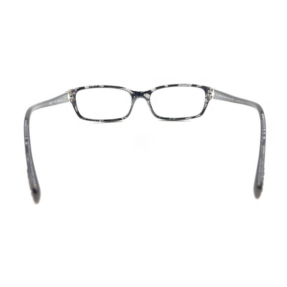 Prada VPR 07N ACF-1O1 Black Clear Rectangle Eyeglasses Frames 53-17 140 Italy - Picture 5 of 12